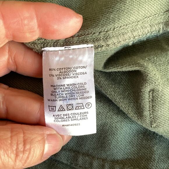 Loft Army Green Khaki Maxi Style Pencil Skirt Size 2 - Picture 6 of 8